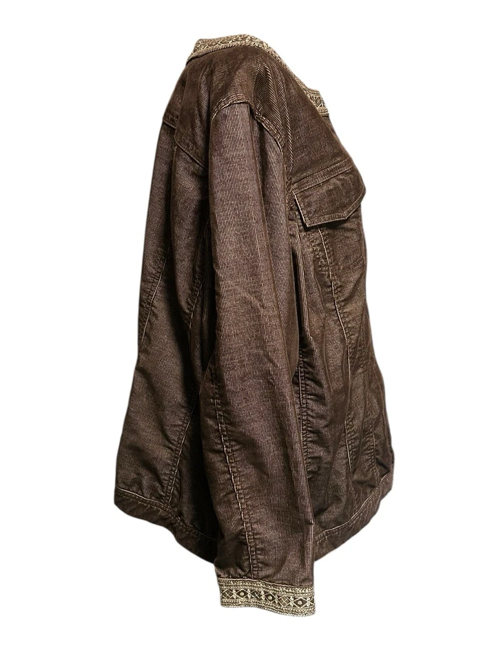 Chaqueta de pana AVX Avenue Jeans para mujer talla 26/28 marrón invierno Officecore Foto 3 de 4