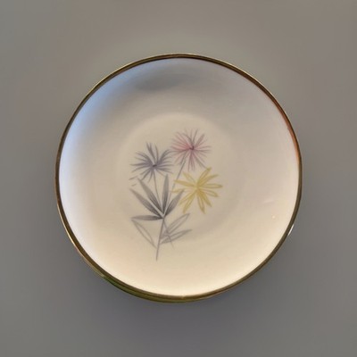 Winterling Alte Konfektschalen Goldrand Strohblumen