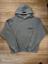 ESSENTIALS DARK OATMEAL KIDS HOODIE