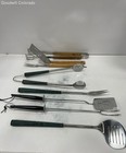 Wooden Handle Spatula Fork Tongs 8 Piece Barbecue Grill Tools Set — photo 7
