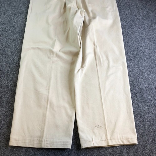 Polo Ralph Lauren Mens 34x30 Beige Made USA Pleated High Waist Y2K 90s Buckle - Picture 16 of 18