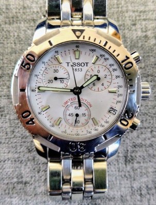 Tissot PRS200 Michael Owen Limited Edition Chronograph Uhr weißes...