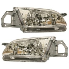 Headlight Driver And Passenger Side Fits 1999-2000 Mazda Protege Dx Es Lx