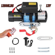 Elektrische Seilwinde Synthetik 12V 6123KG 13500lbs Offroadwinde Motorwinde