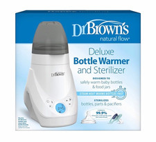 Dr. Brown's Deluxe Baby Bottle Warmer Sterilizer w/ LCD, Auto Shut Off