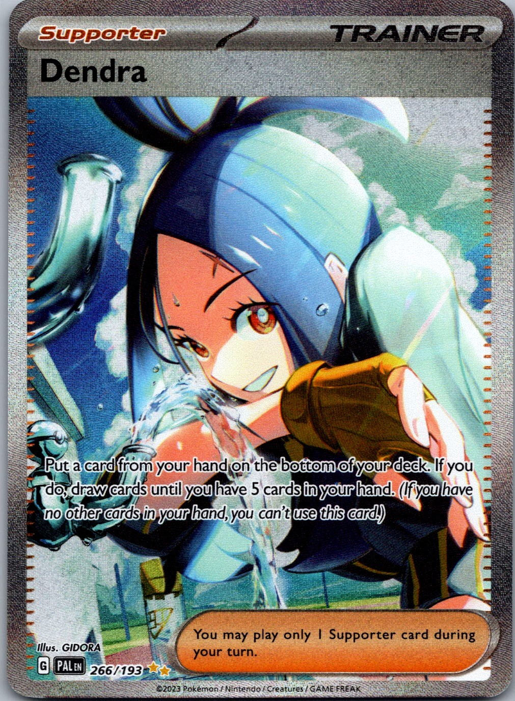 Dendra 266/193 SV02: Paldea Evolved Special Illustration Rare NM