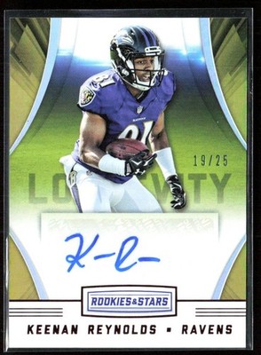Keenan Reynolds 2016 Panini Rookies & Stars RC Auto /25 #RLS-KRY Baltimore