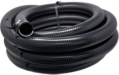 Sealproof Flexible Pvc Pipe 1-1/2 Inch Dia Hose 25 Ft Length, Black Tu