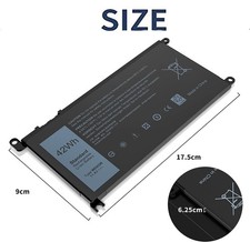 WDX0R WDXOR Laptop Battery 42Wh For Inspiron 15 5567 5568 13 5368 7368 7569 7579