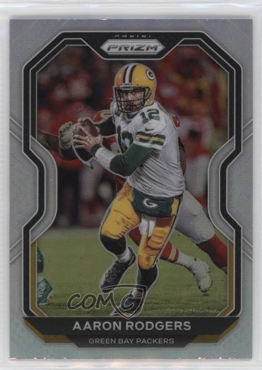 2020 Panini Prizm Silver Prizm Aaron Rodgers #206 d4m