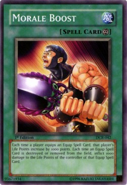 YuGiOh Morale Boost (V.1) DCR-EN042 Common Englisch Excellent unl.