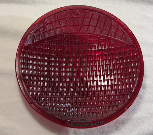 CROUSE-HINDS Glass 55340  8-3/8 Red Traffic Signal Light Lens Type T "Smiley"