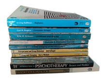 Vintage 1970s Psychology, Therapy, Mental Health Book Bundle x10 Irving Goffman