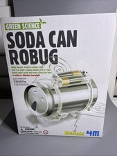 GREEN SCIENCE SODA CAN ROBUG - BUILD A ROBOT KIDZ LABS SCIENCE KIT TOYSMITH 4M