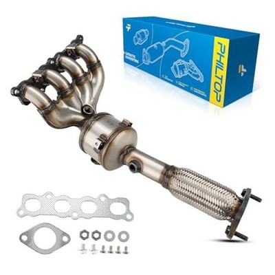  1PC High Flow Stainless Steel Catalytic Converter for 1.6L 2011-2019 Fiesta