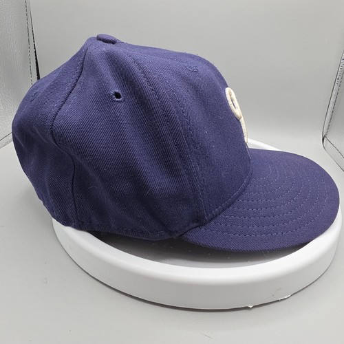 Vintage Milwaukee Brewers MLB New Era 59FIFTY Hat 6 7/8 MADE IN U.S.A. Wool - Picture 6 of 14
