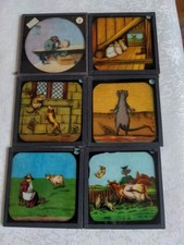 Glass Magic Lantern Slides Featuring Animals & Comical