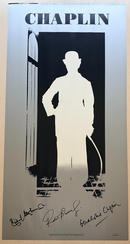 CHAPLIN 1992 Limited 2nd Edition Numbered Movie Poster Robert Downey Jr PreOwned