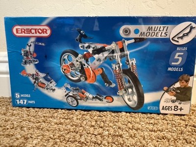Erector #3501 Multimodels Construction Set, 5 Models In 1, 140+ Pieces - NEW