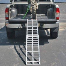 Aluminum Motorcycle Ramp Crosspiece Vehicle Loading Gear Exposed Design