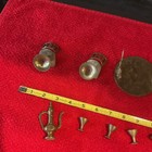 Vintage Miniature, Brass Metal Dollhouse Chairs, Table, Goblets Pitcher  — photo 8