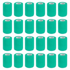 Self Adhesive Bandage Wrap 177" x 3", 24 Pcs Wrap Tape, Green