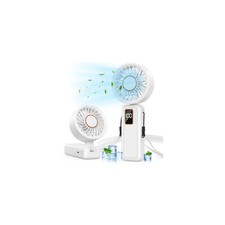 Handheld Fan, 5 Speed 14H Cooling Time Portable Fan, 6000mAh USB Rechargeab...