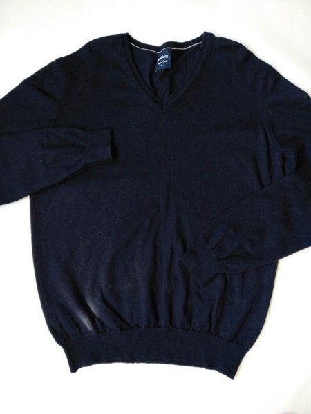 Men Paul Kehl Sweater Navy Wool M
