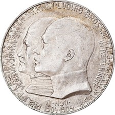 [#906033] Coin, German States, HESSE-DARMSTADT, Ernst Ludwig, 5 Mark, 1904, MS
