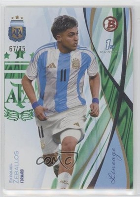 2024 Topps Lineage Argentina Green Tango Foilboard 67/75 Exequiel Zeballos 13ql