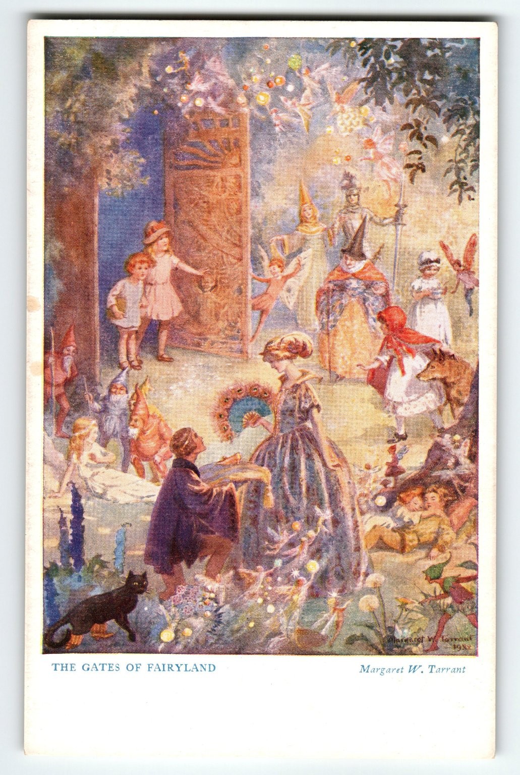 Margaret Tarrant Signed Fairyland Fantasy Postcard 1924 Artist Card