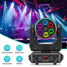 6 Bee Eye Moving Head Light DMX RGBW LED Laser Beam DJ Disco Bar Stage Lighting
