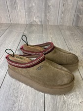 Tasman Chestnut Classic Suede Slipper Suede Platformed Size 9