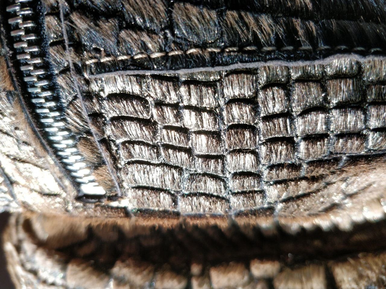 Roberto Cavalli Embellished Fur Python Leather si… - image 9