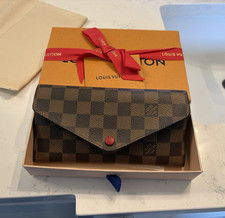 Louis Vuitton Damier Ebene Check Long Flap Sn...