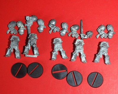 Warhammer 40k - Space Marine - 5x Metal Terminator Squad, Deathwing Dark Angel