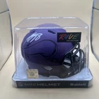 Adrian Peterson Autographed Minnesota Vikings Rave Mini Helmet JSA COA