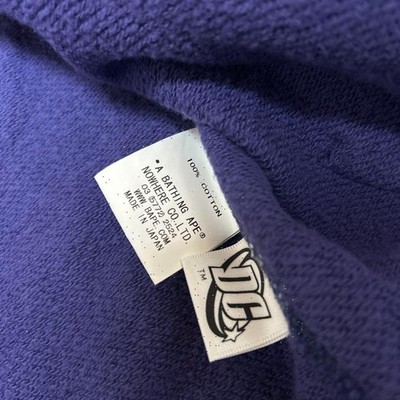A BATHING APE BAPE DC Comics FULL ZIP HOODIE Purple S Batman
