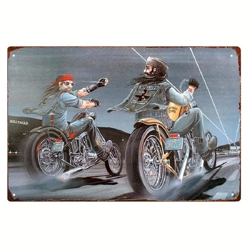 Vintage Motorcycle Racing Wall Tin Metal Signs Home Décor 8x12 Retro Garage,for