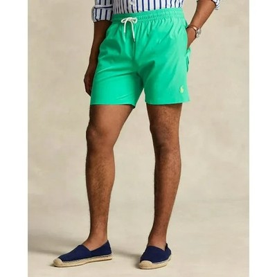 Polo Ralph Lauren Men's 5.75-Inch Traveler Classic Swim Trunks 2XL Kelly Green