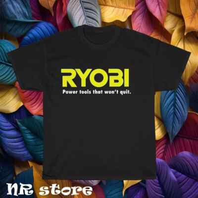 #ad New Ryobi Tools Classic Logo T shirt Funny Size S to 5XL $13.10