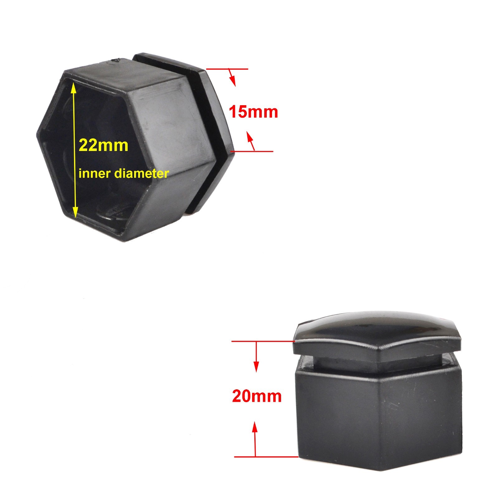 For Vauxhall Insignia 20x Black Car Wheel Nuts Tyre Bolts Studs Covers