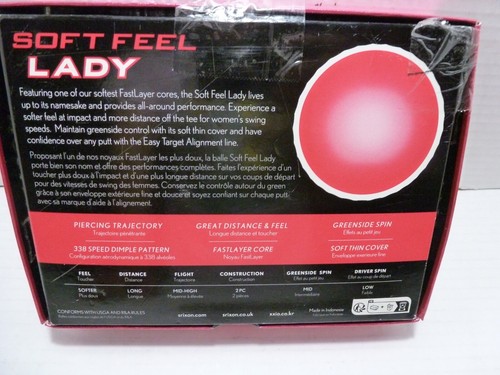 Srixon Soft Feel Lady Palline da Golf, Rosa Passione 1 Dozzina di Palline da Golf da Donna - Foto 3 di 8