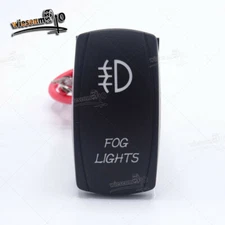For Jeep Commander Wrangler JK  'Fog Lights' Rocker Toggle Switch W/Jump Wiring