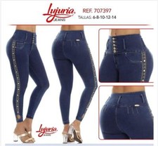 JEANS COLOMBIANOS. LUJ397 Authentic Colombian Push Up Jeans, Jean Levanta Cola