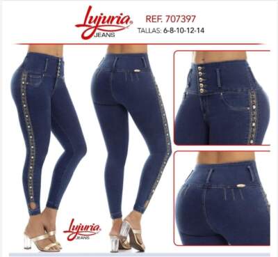 JEANS LUJ397 Authentic Colombian Push Up Jeans, Jean Levanta  Cola