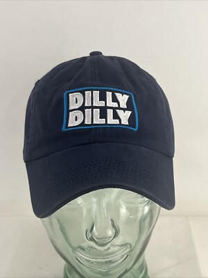 Dilly Dilly Bud Light Blue Unstructured Adjustable Baseball Cap One Size