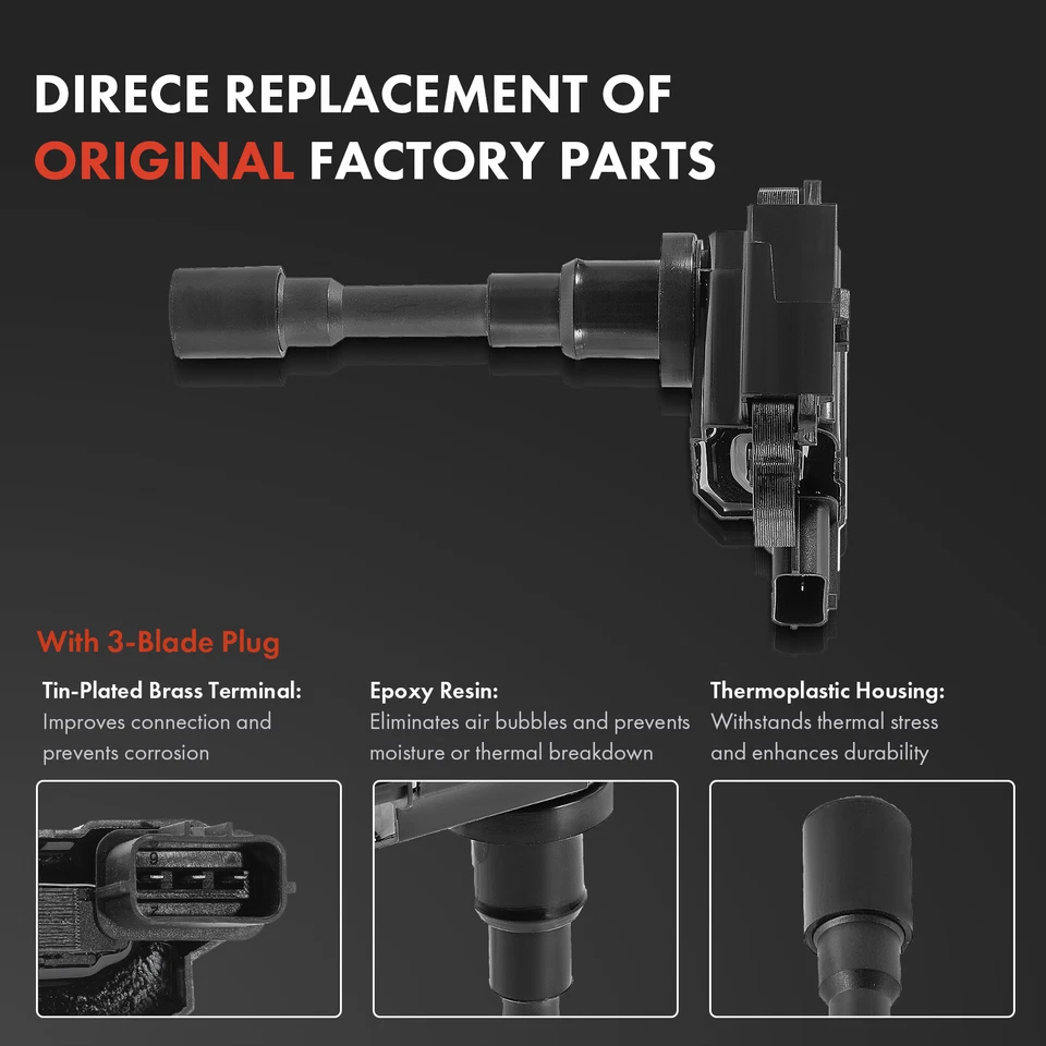 2x bobinas de ignição e 4x velas de ignição de irídio e 2x fios para Suzuki Esteem L4 1.6L - Imagem 3 de 4