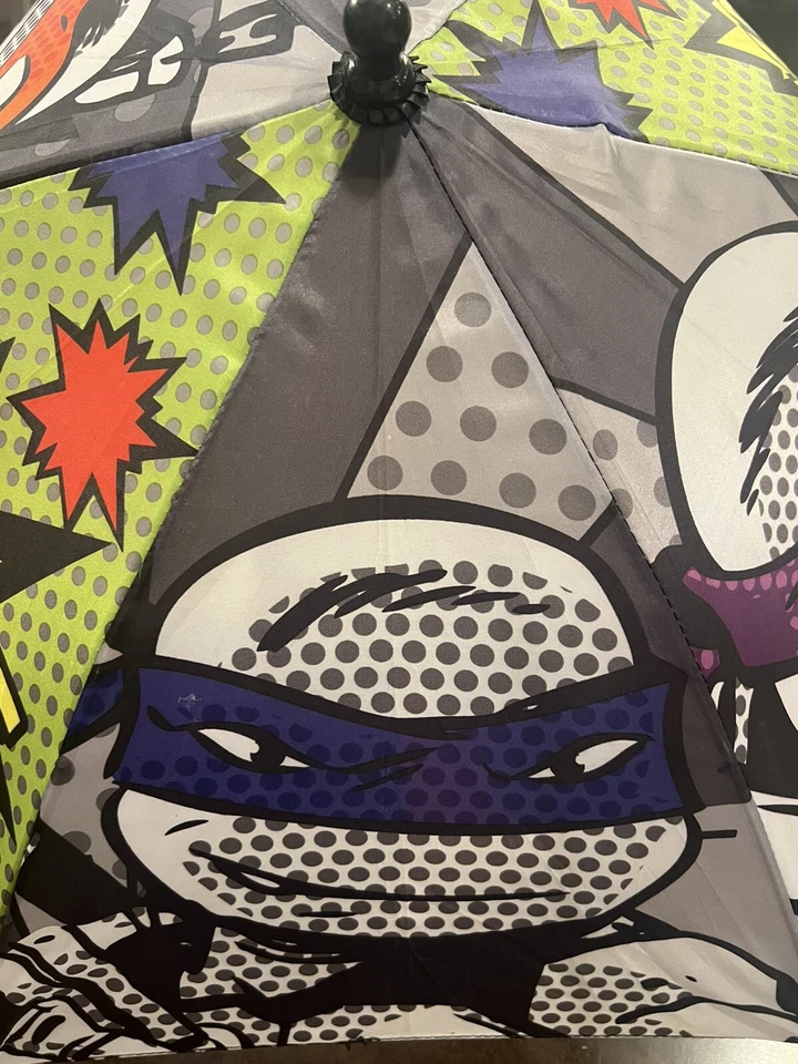 HTF Teenage Mutant Ninja Turtles 22” Kids Umbrella Nickelodeon 2016 Fantasia NWT - Image 3 of 4