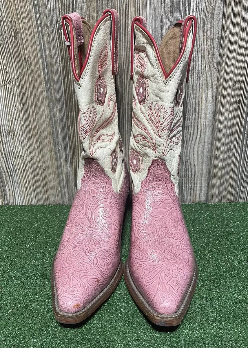 Pink tony lama boots clearance